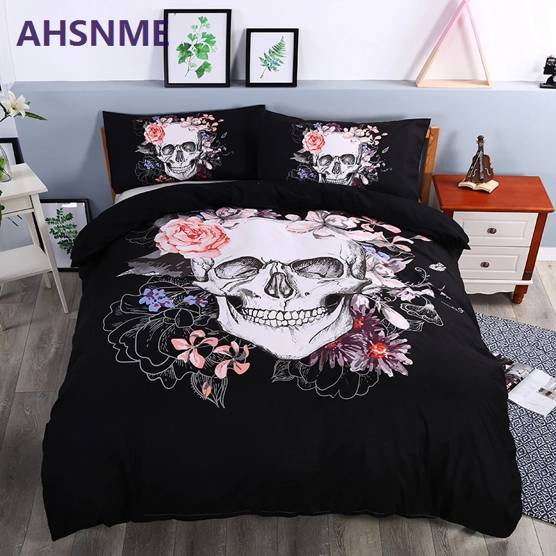 AHSNME 3D Skull Bedding set Plaid Duvet Covers for King Size Bed Europe Style Sugar Skull Bedding Pink Flower Duvet Cover Set
AHSNME 3D Skull Bedding set Plaid Duvet Covers for King Size Bed Europe Style Sugar Skull Bedding Pink Flower Duvet Cover Set