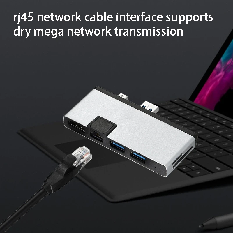Docking Station for Surface Pro Hub HDMI 4K USB3.0 RJ45 Gigabit Ethernet Port TF/SD Card Multi-Function Converter
Docking Station for Surface Pro Hub HDMI 4K USB3.0 RJ45 Gigabit Ethernet Port TF/SD Card Multi-Function Converter
