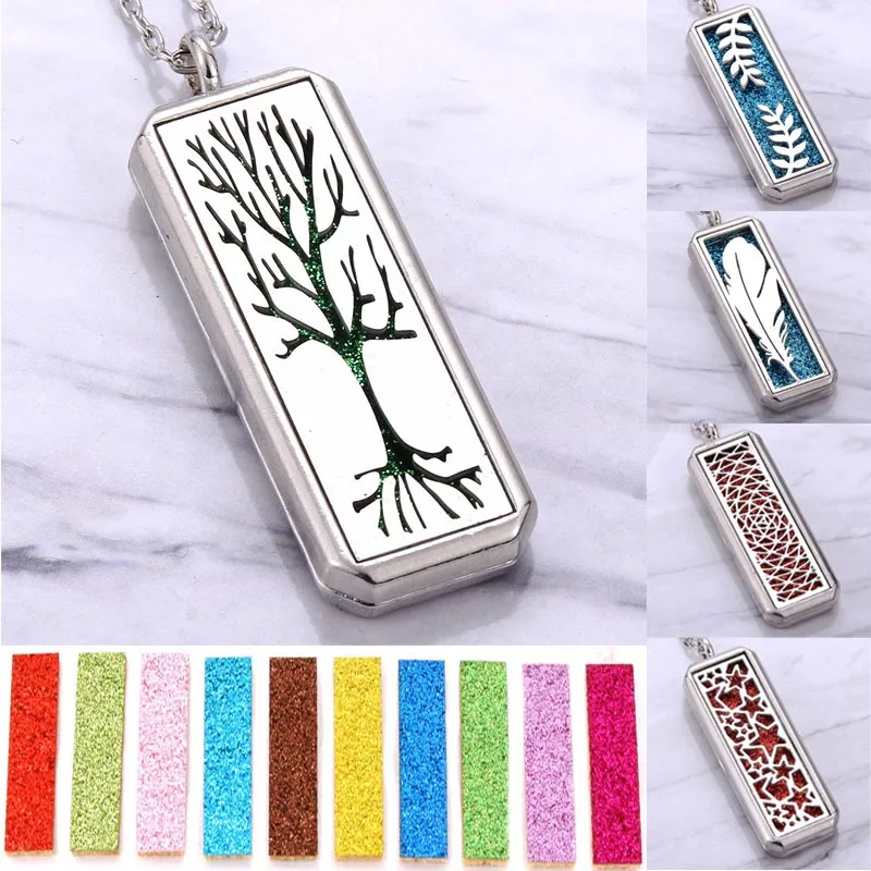 New Aromatherapy locket Stainless Steel tree of Life Perfume Essential Oil Diffuser Pendant Necklace with 10 Shining pads
New Aromatherapy locket Stainless Steel tree of Life Perfume Essential Oil Diffuser Pendant Necklace with 10 Shining pads
