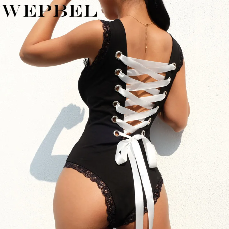Women Slim Fit Bodysuits One Piece Bodysuit Lace Stitching Tops Woven Backless Bodysuit Leopard Bandage Jumpsuits Womens Tights
Women Slim Fit Bodysuits One Piece Bodysuit Lace Stitching Tops Woven Backless Bodysuit Leopard Bandage Jumpsuits Womens Tights