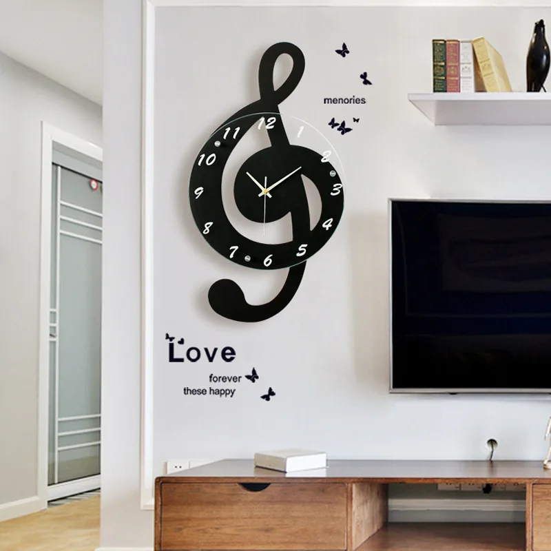 Personality Creative Music Electronic Symbol Wall Clock Wooden Fashion Cartoon Mute Clock Children's Room Quartz Wall Clock
Personality Creative Music Electronic Symbol Wall Clock Wooden Fashion Cartoon Mute Clock Children's Room Quartz Wall Clock