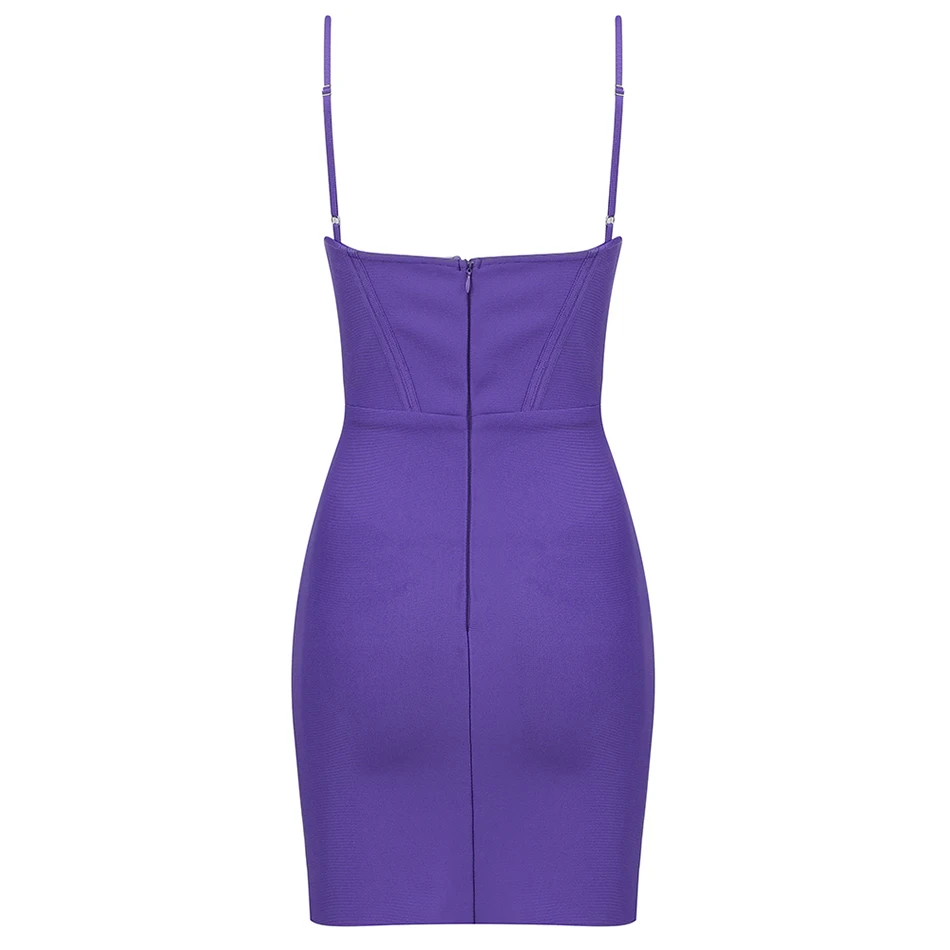 2021 New Summer Women'S Spaghetti Strap V-Neck Purple Sexy Mini Bandage Dress Bodycon Club Celebrity Party Dress Vestidos
2021 New Summer Women'S Spaghetti Strap V-Neck Purple Sexy Mini Bandage Dress Bodycon Club Celebrity Party Dress Vestidos