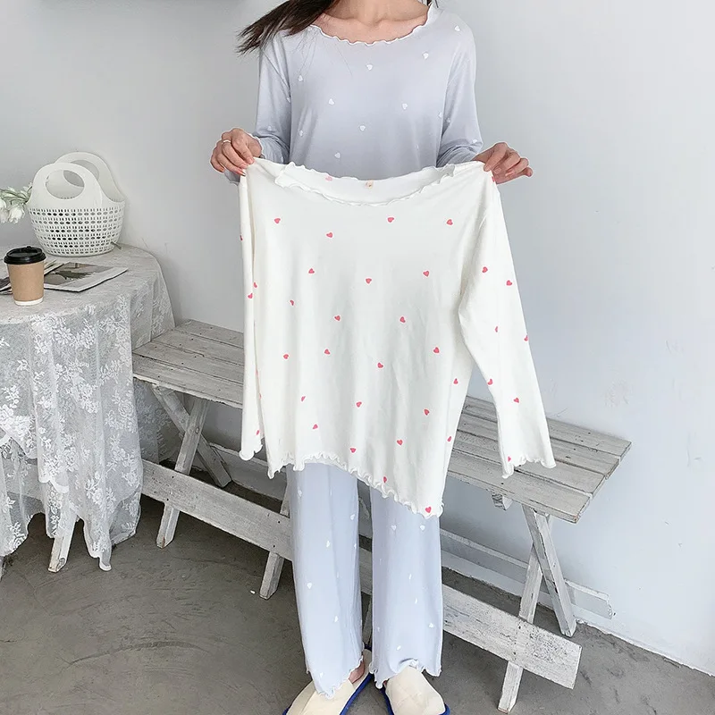 Autumn New Japanese Korean Ladies Pajamas Sweet Modal Cotton Long-Sleeve Spa Topy Homewear Set Female Spring Casual Pyjamas
Autumn New Japanese Korean Ladies Pajamas Sweet Modal Cotton Long-Sleeve Spa Topy Homewear Set Female Spring Casual Pyjamas
