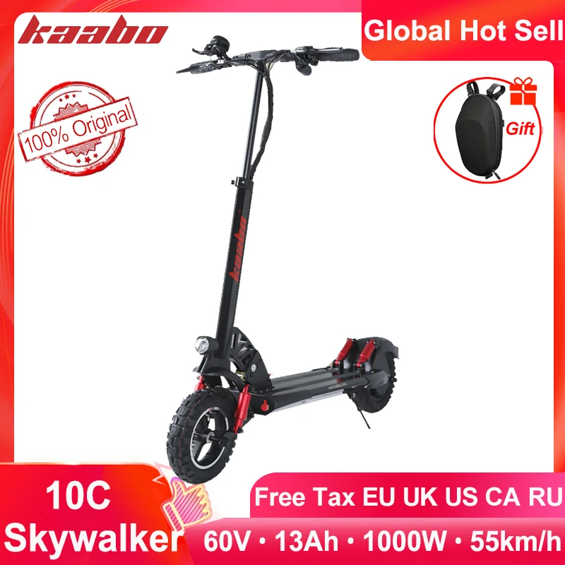 kaabo Skywalker 10C single drive 10inch tire foldable electric scooter 60V 1000W electric scooter 
kaabo Skywalker 10C single drive 10inch tire foldable electric scooter 60V 1000W electric scooter