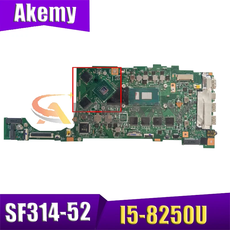 

AKEMY NBGQT11002 NB.GQT11.002 for Acer Swift 3 SF314-52G SF314-52 laptop motherboard SR3LA I5-8250U Geforce MX150 8G REV 2.0