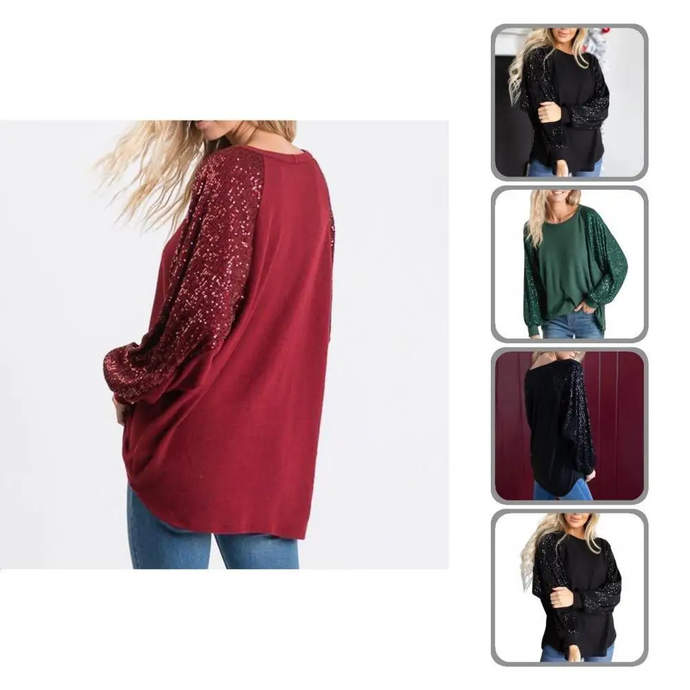 

Winter Top Stretchy Polyester Skin-friendly Fall Tunic Raglan Women Blouse Women Blouse for Work