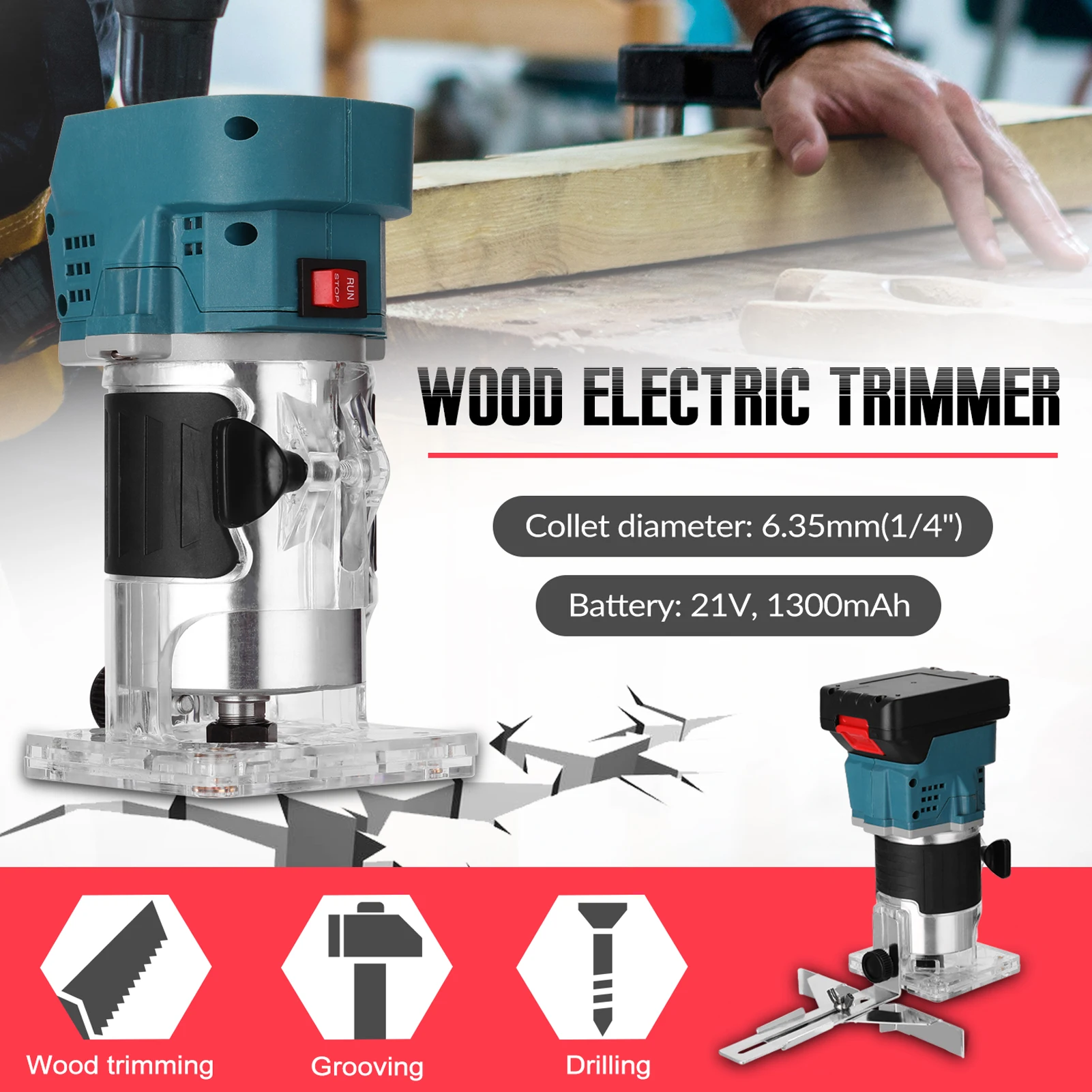 Electric Trimming Machine Professional Electromechanical Wood Milling Engraving Slotting Machine Wood Router Woodworking Tool
Electric Trimming Machine Professional Electromechanical Wood Milling Engraving Slotting Machine Wood Router Woodworking Tool
