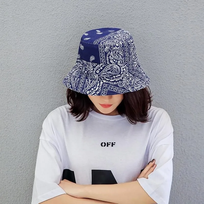 Fashion Fisherman Hat Vintage Print Bucket Hats Cashew Sun Hat For Men Flower Women Outdoor Double-sided Pattern Seasons Al H4F1
Fashion Fisherman Hat Vintage Print Bucket Hats Cashew Sun Hat For Men Flower Women Outdoor Double-sided Pattern Seasons Al H4F1