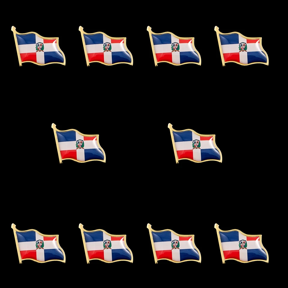 10PCS Dominican Country National Flag Badge Brooch Flag Lapel Pin International Travel Pins Collectible
10PCS Dominican Country National Flag Badge Brooch Flag Lapel Pin International Travel Pins Collectible