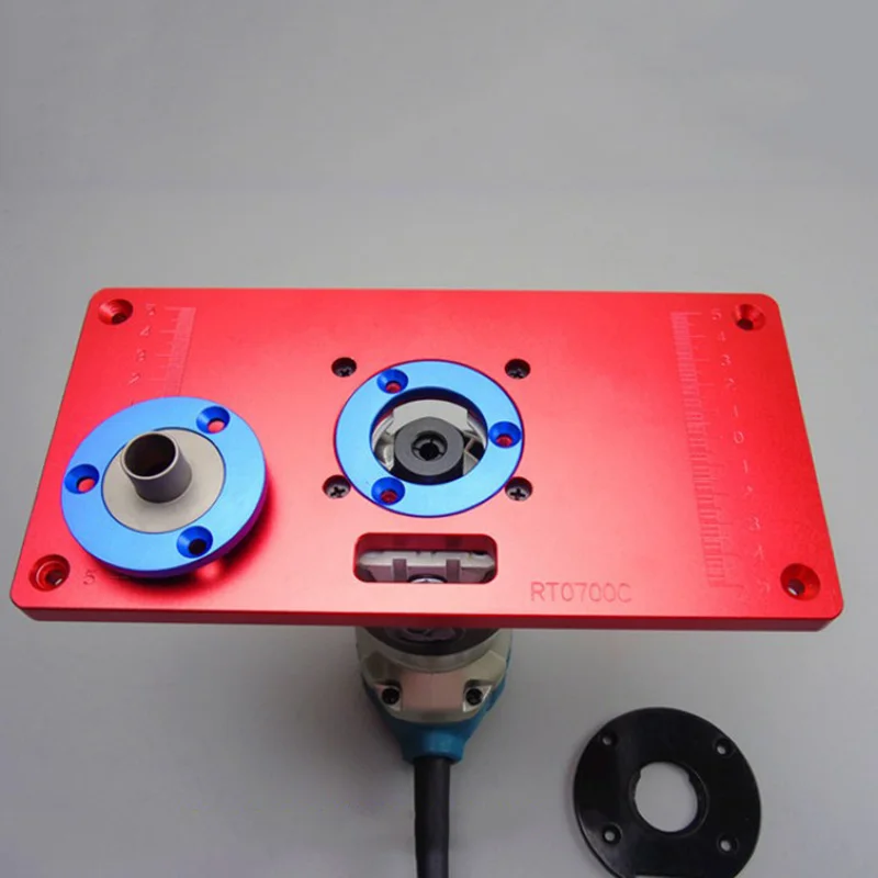 1* Aluminum Router Table Insert Plate With 2* Router Insert Rings For Router RT0700C Brand New Tool Parts
1* Aluminum Router Table Insert Plate With 2* Router Insert Rings For Router RT0700C Brand New Tool Parts