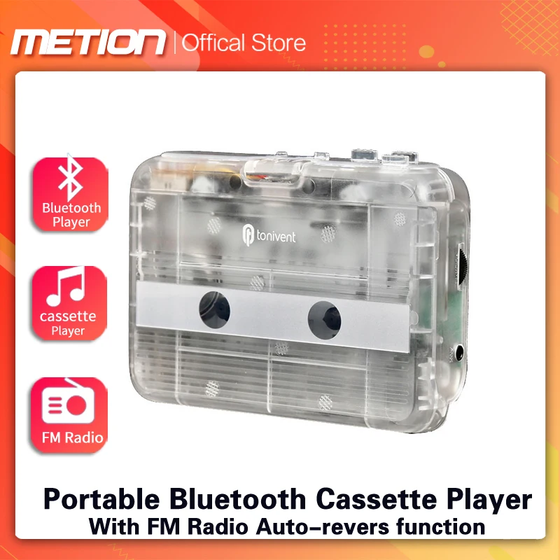 NEW Tape Player Bluetooth Cassette Player Stereo Walkman Standalone Cassette Players FM Radio Player With Auto-reverse Function
NEW Tape Player Bluetooth Cassette Player Stereo Walkman Standalone Cassette Players FM Radio Player With Auto-reverse Function