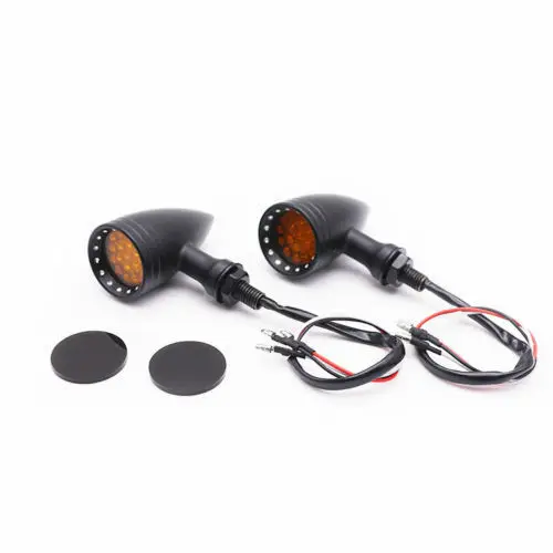 Black+Amber Bullet Turn Signal Indicators Light For Motorcycle Universal Cafe Racer Sport VN
Black+Amber Bullet Turn Signal Indicators Light For Motorcycle Universal Cafe Racer Sport VN