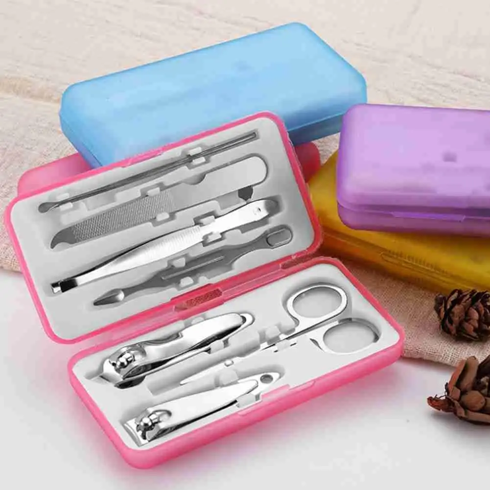 4/7pcs/set Manicure Cutters Nail Clippers Set Portable Home Steel Ear Spoon Nail Clippers Pedicure Nail Scissors Tool 
4/7pcs/set Manicure Cutters Nail Clippers Set Portable Home Steel Ear Spoon Nail Clippers Pedicure Nail Scissors Tool