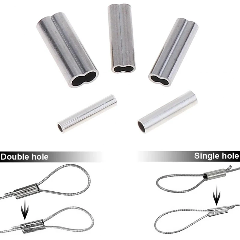 500Pcs/Set Single & Double 5 Size Mixed Fishing Line Crimping Sleeves Copper Tube Connector Fishing Accessories
500Pcs/Set Single & Double 5 Size Mixed Fishing Line Crimping Sleeves Copper Tube Connector Fishing Accessories