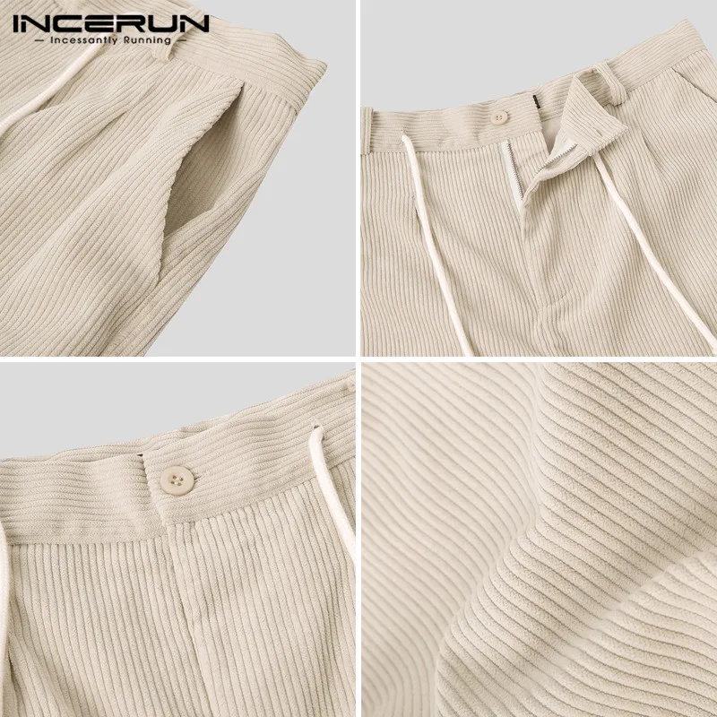 INCERUN Men Corduroy Pants Solid Color Autumn Joggers Button Vintage Straight Trousers Men Pockets Streetwear 2021 Casual Pants
INCERUN Men Corduroy Pants Solid Color Autumn Joggers Button Vintage Straight Trousers Men Pockets Streetwear 2021 Casual Pants