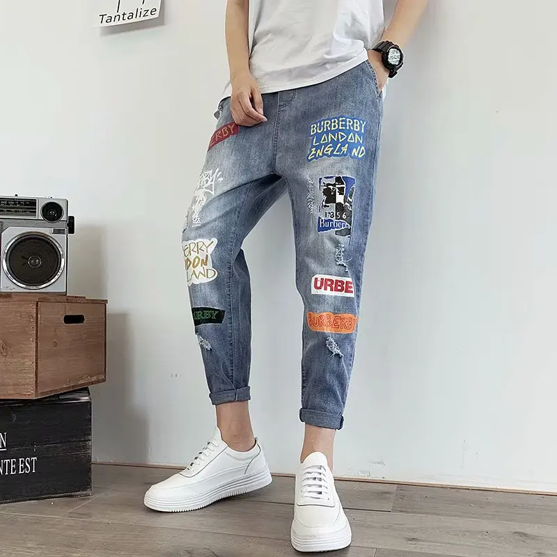 Men Denim Ripped Hole Jeans Slim Patchwork Jeans Hip Hop Skinny Pencil Jeans For Men clothes 2019 Jeans men
Men Denim Ripped Hole Jeans Slim Patchwork Jeans Hip Hop Skinny Pencil Jeans For Men clothes 2019 Jeans men