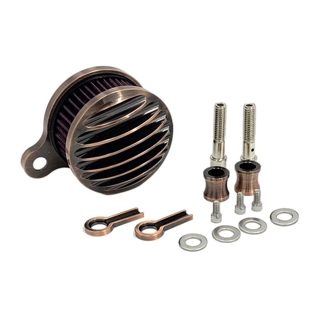 Air Filter CNC Aluminum Bronze Retro Air Cleaner Intake Filter System Kit for Harley XL883 XL1200 X48 72 2004-14 Vehicle Parts 
Air Filter CNC Aluminum Bronze Retro Air Cleaner Intake Filter System Kit for Harley XL883 XL1200 X48 72 2004-14 Vehicle Parts