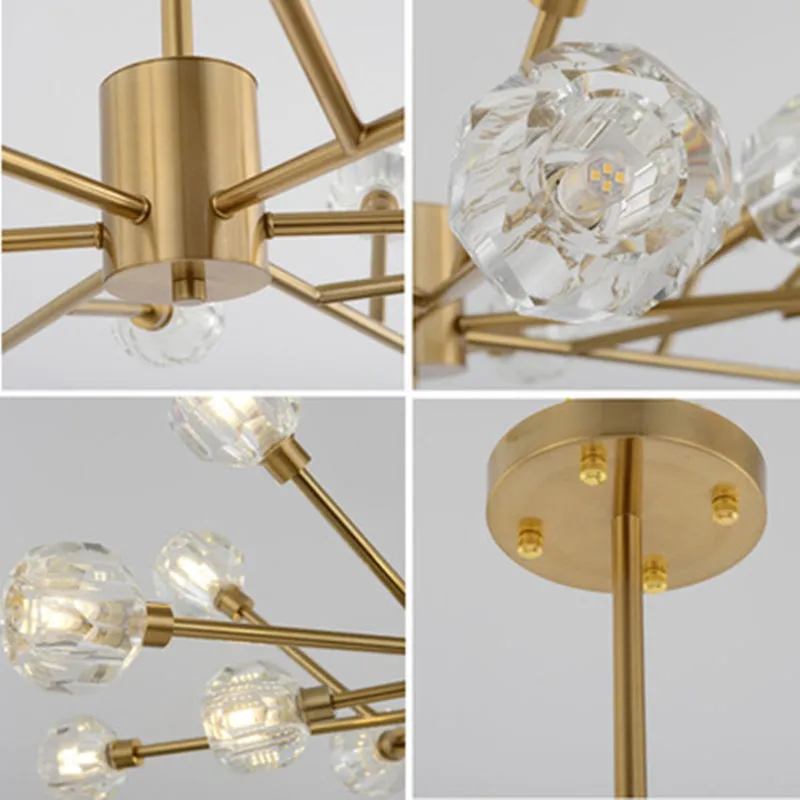 Luxury crystal ball chandeliers ceiling lamp Gold lustre G9 led lamp for bedroom dining room cristal lighting fixture chandelier 
Luxury crystal ball chandeliers ceiling lamp Gold lustre G9 led lamp for bedroom dining room cristal lighting fixture chandelier