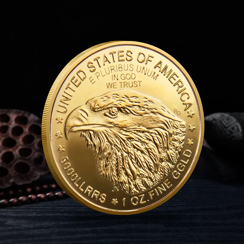 

Сувениры и подарки из американских монет с лысовым орлом позолоченная Статуя Свободы домашние украшения коллекционные памятные монеты