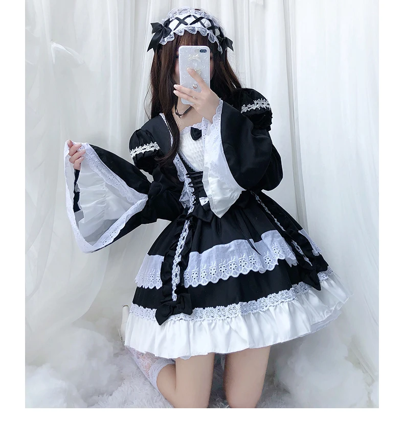 Kawaii Lolita Dress Halloween Cosplay Costume Women Maid Sweet Lolita Pink Loli Princess Dress Party Clothes For Girls
Kawaii Lolita Dress Halloween Cosplay Costume Women Maid Sweet Lolita Pink Loli Princess Dress Party Clothes For Girls
