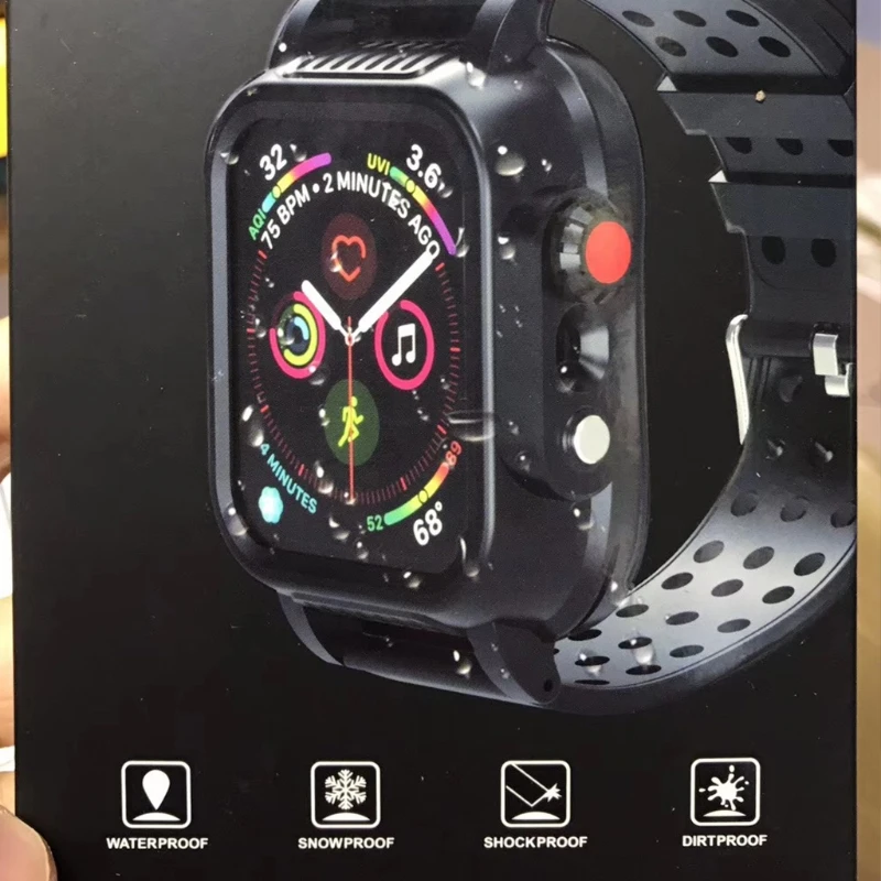 IP65 waterproof case for Watch Series 6/5/4/SE, 360 shockproof, i Watch Built-in Screen Protector PC Case PET Film All- 103F
IP65 waterproof case for Watch Series 6/5/4/SE, 360 shockproof, i Watch Built-in Screen Protector PC Case PET Film All- 103F
