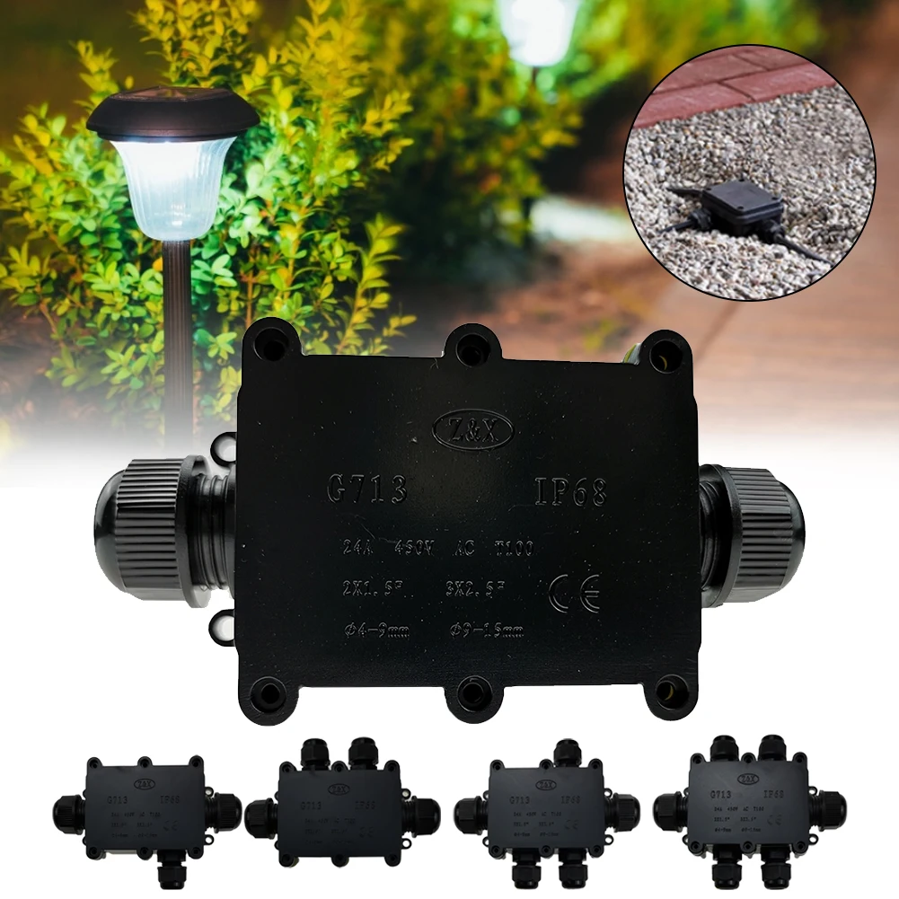 IP68 Waterproof Junction Box Electrical 2/3/4/5/6 Way Enclosure Block Cable Connecting Line Protection for Wiring Accessories
IP68 Waterproof Junction Box Electrical 2/3/4/5/6 Way Enclosure Block Cable Connecting Line Protection for Wiring Accessories