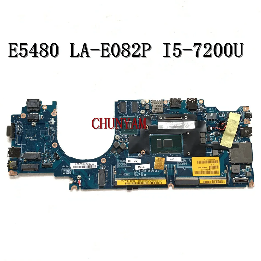 Новая материнская плата для ноутбука dell Latitude 14 "5480 E5480 Series CDM70 I5-7200U RY08D T60R1 |