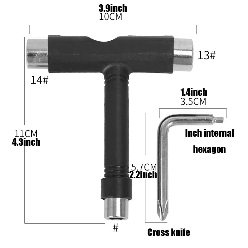 2 Pcs Skateboard Bracket Screw Wrench Stainless Steel Y&T Type Cross Knife Double Rocker Dedicated Fixed Disassemble Repair Tool
2 Pcs Skateboard Bracket Screw Wrench Stainless Steel Y&T Type Cross Knife Double Rocker Dedicated Fixed Disassemble Repair Tool