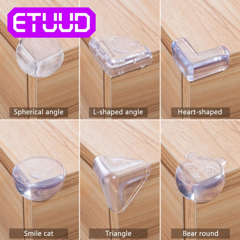 ETUUD 10Pcs Child Baby Safety Silicone Protector Table Corner Edge Protection Cover Children Anticollision Guards For Kid
ETUUD 10Pcs Child Baby Safety Silicone Protector Table Corner Edge Protection Cover Children Anticollision Guards For Kid
