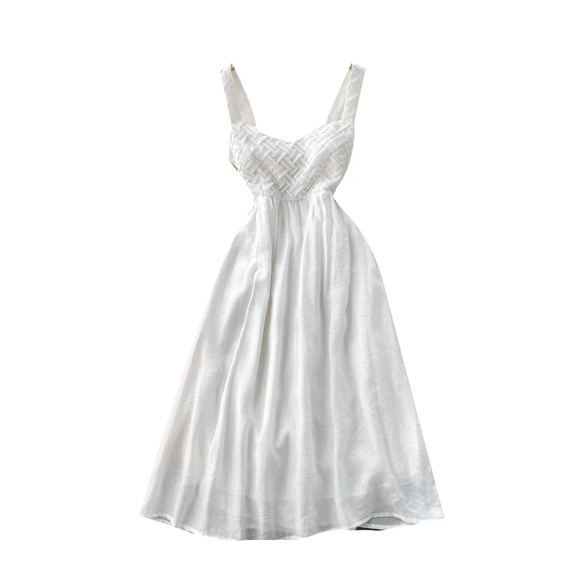 New Fashion Summer Elegant Women Sleeveless High Waist Spaghetti Strap Hollow Out Back Bow Dress Ladies Party Dresses Vestido
New Fashion Summer Elegant Women Sleeveless High Waist Spaghetti Strap Hollow Out Back Bow Dress Ladies Party Dresses Vestido