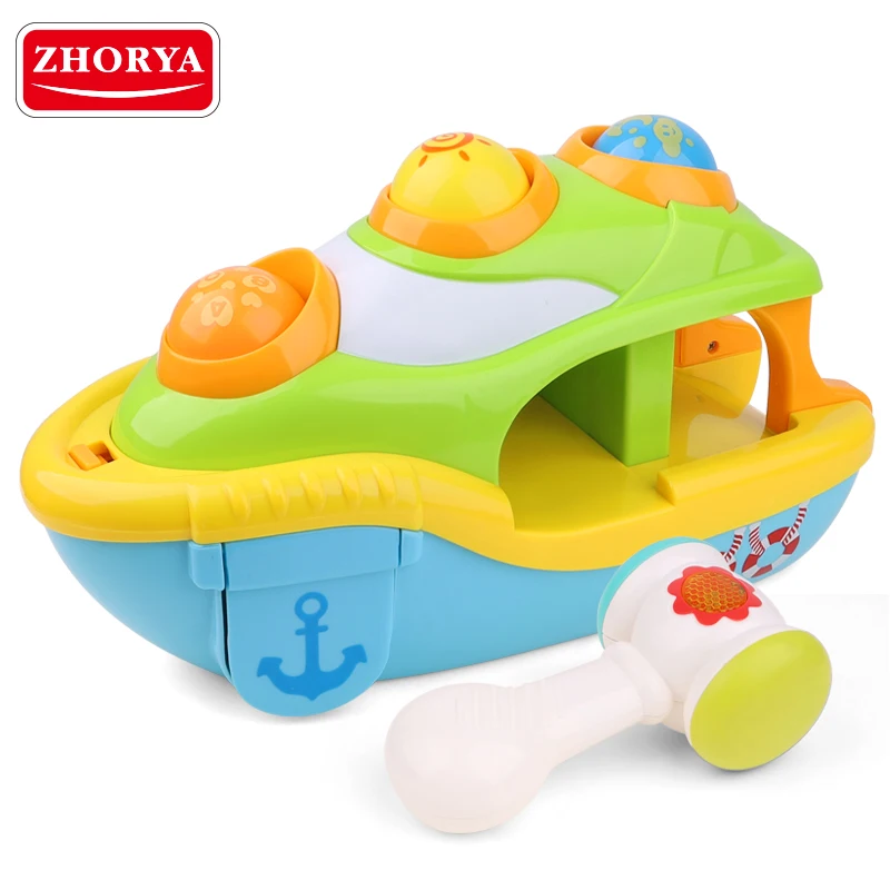 Ударная игрушка Zhorya модель яхты с русским голосом детские игрушки музыкальный