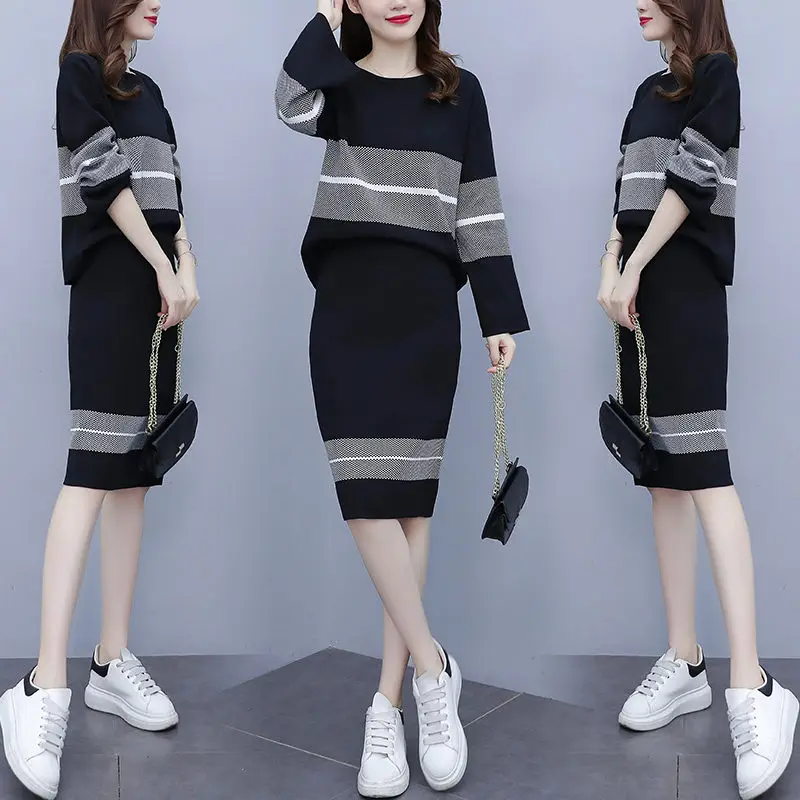 2022 New Knitted Sweater Skirt Two Piece Set Spring Autumn Slim Tops Women Sweater Skirts Two Piece Sets Womens Clothing e549
2022 New Knitted Sweater Skirt Two Piece Set Spring Autumn Slim Tops Women Sweater Skirts Two Piece Sets Womens Clothing e549