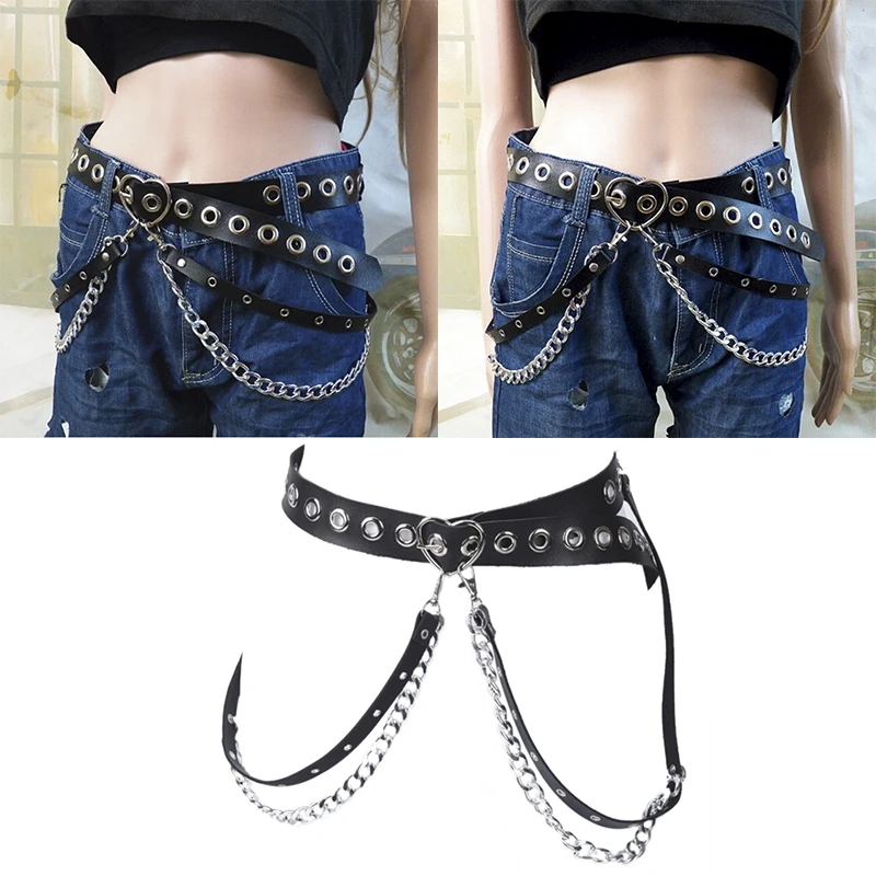 High quality Leather Body Harness Waist Belt Leg Garter Punk Heart Suspenders Band Strap 1PC
High quality Leather Body Harness Waist Belt Leg Garter Punk Heart Suspenders Band Strap 1PC
