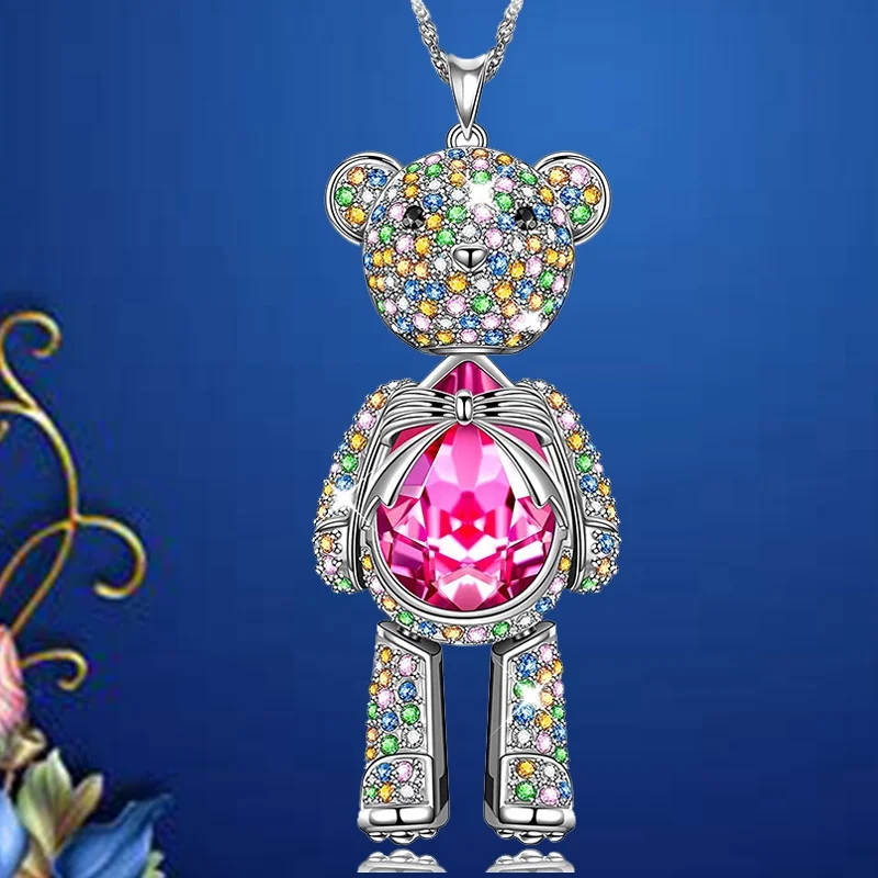 Fashion Bear Metal Pendant Necklace Luxury Diamond Accessories Personalized Necklace Necklace for Women Cross Necklace Aesthetic
Fashion Bear Metal Pendant Necklace Luxury Diamond Accessories Personalized Necklace Necklace for Women Cross Necklace Aesthetic