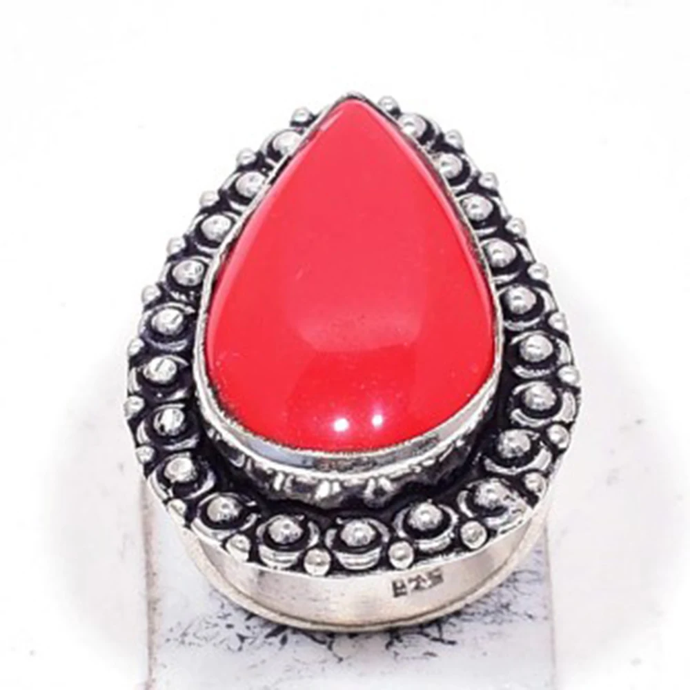 Genuine Coral Ring Silver Overlay over Copper, Hand Made Women Jewelry gift , USA Size : 8, R6949
Genuine Coral Ring Silver Overlay over Copper, Hand Made Women Jewelry gift , USA Size : 8, R6949