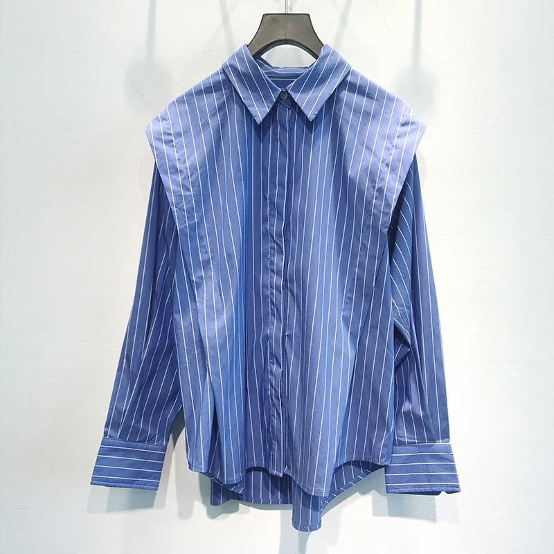 2020 Autumn and Winter New Fashion All-match Striped Long-sleeved Shirt Top Women
2020 Autumn and Winter New Fashion All-match Striped Long-sleeved Shirt Top Women