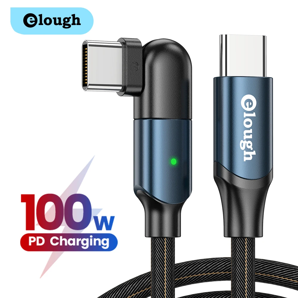 Elough 100W USB C To USB Type c Cable PD Fast Charger Cord For Macbook iPad Xiaomi 10 POCO X3 M3 Samsung USB-C Cable 5A
Elough 100W USB C To USB Type c Cable PD Fast Charger Cord For Macbook iPad Xiaomi 10 POCO X3 M3 Samsung USB-C Cable 5A