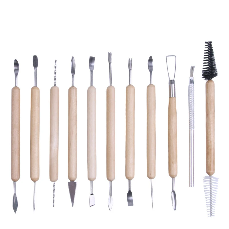 11pcs Polymer Clay ToolSculpting Kit Sculpt Smoothing Carving Pottery Clay Ceramic Kit Shapers Modeling Carved Embrossing Set
11pcs Polymer Clay ToolSculpting Kit Sculpt Smoothing Carving Pottery Clay Ceramic Kit Shapers Modeling Carved Embrossing Set