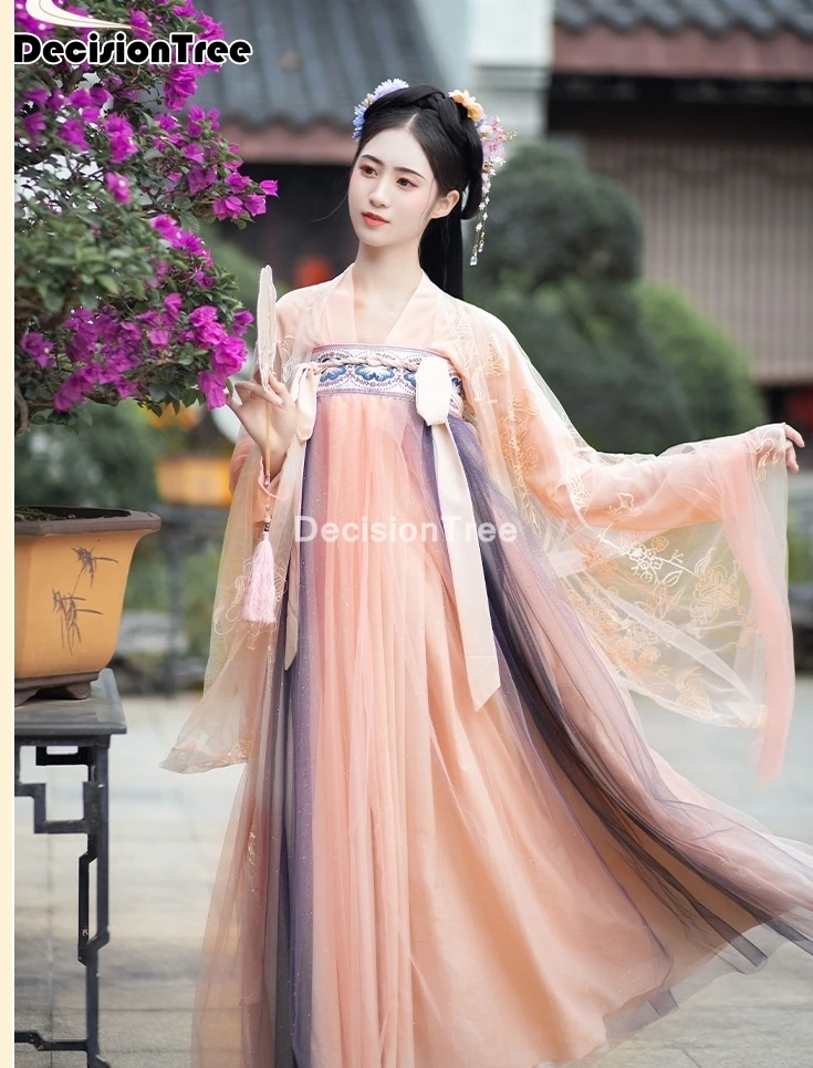 

2022 chinese traditional fairy hanfu dress women ancient princess han dynasty palace dance folk costume hanfu princess dress