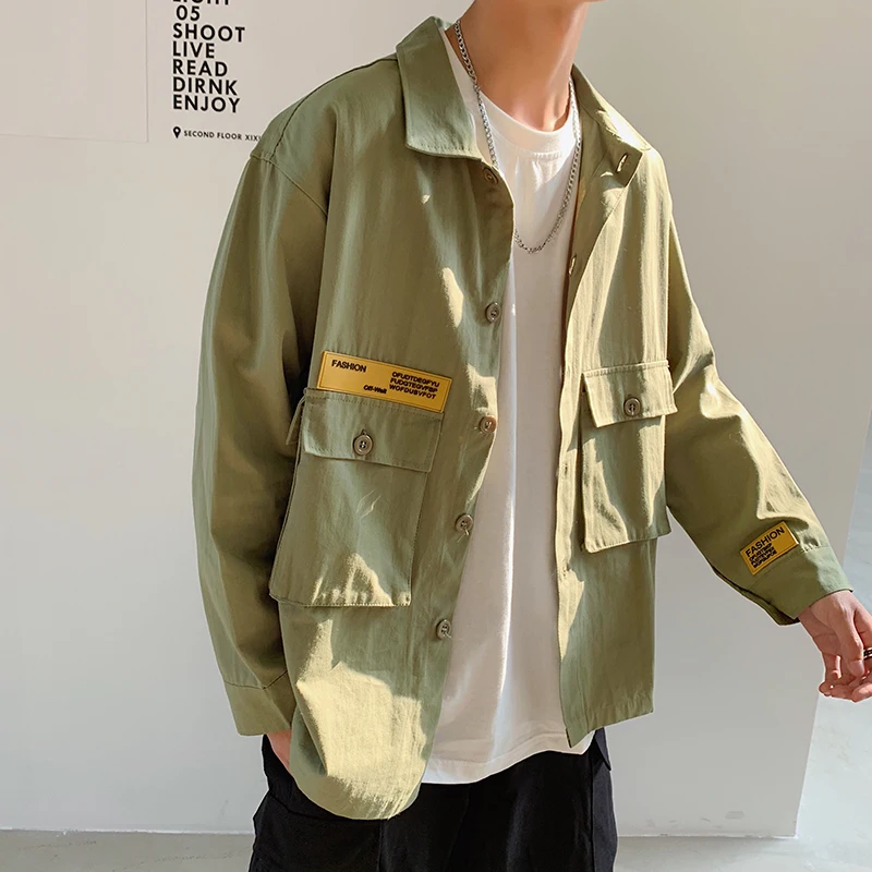 Workwear Shirt Men's Loose Korean Style Trendy, Smart and All-Matching Harajuku Style for Students Fashion Brand Coat Fashion
Workwear Shirt Men's Loose Korean Style Trendy, Smart and All-Matching Harajuku Style for Students Fashion Brand Coat Fashion