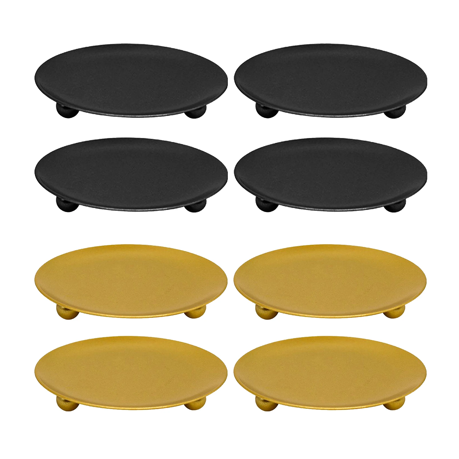 Set of 4, Iron Plate Candle Holders, Candle Tray, Candle Stands Decoration Perfect for Weddings, Parties, Special Events 
Set of 4, Iron Plate Candle Holders, Candle Tray, Candle Stands Decoration Perfect for Weddings, Parties, Special Events
