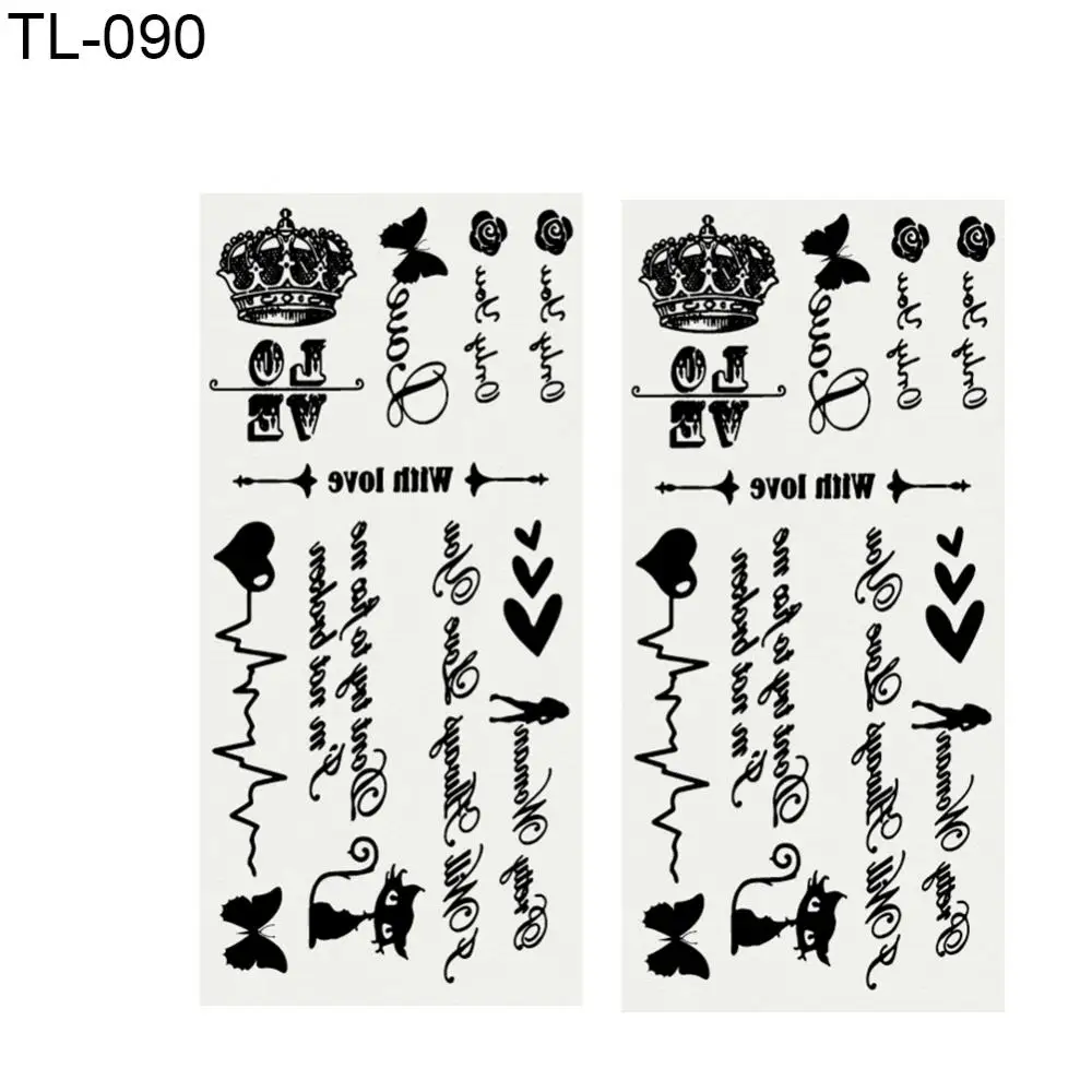 Fashion Temporary Tattoo Rose Feather Letter Butterfly Patterms Temporary Tattoos Sticker Waterproof Hand Body Art Stickers
Fashion Temporary Tattoo Rose Feather Letter Butterfly Patterms Temporary Tattoos Sticker Waterproof Hand Body Art Stickers