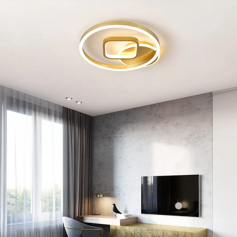Gold frame Led Ceiling Lights For Living room Dining room Bedroom Ceiling lamp Chandelier Lamp free shiping aluminum Fixtures
Gold frame Led Ceiling Lights For Living room Dining room Bedroom Ceiling lamp Chandelier Lamp free shiping aluminum Fixtures