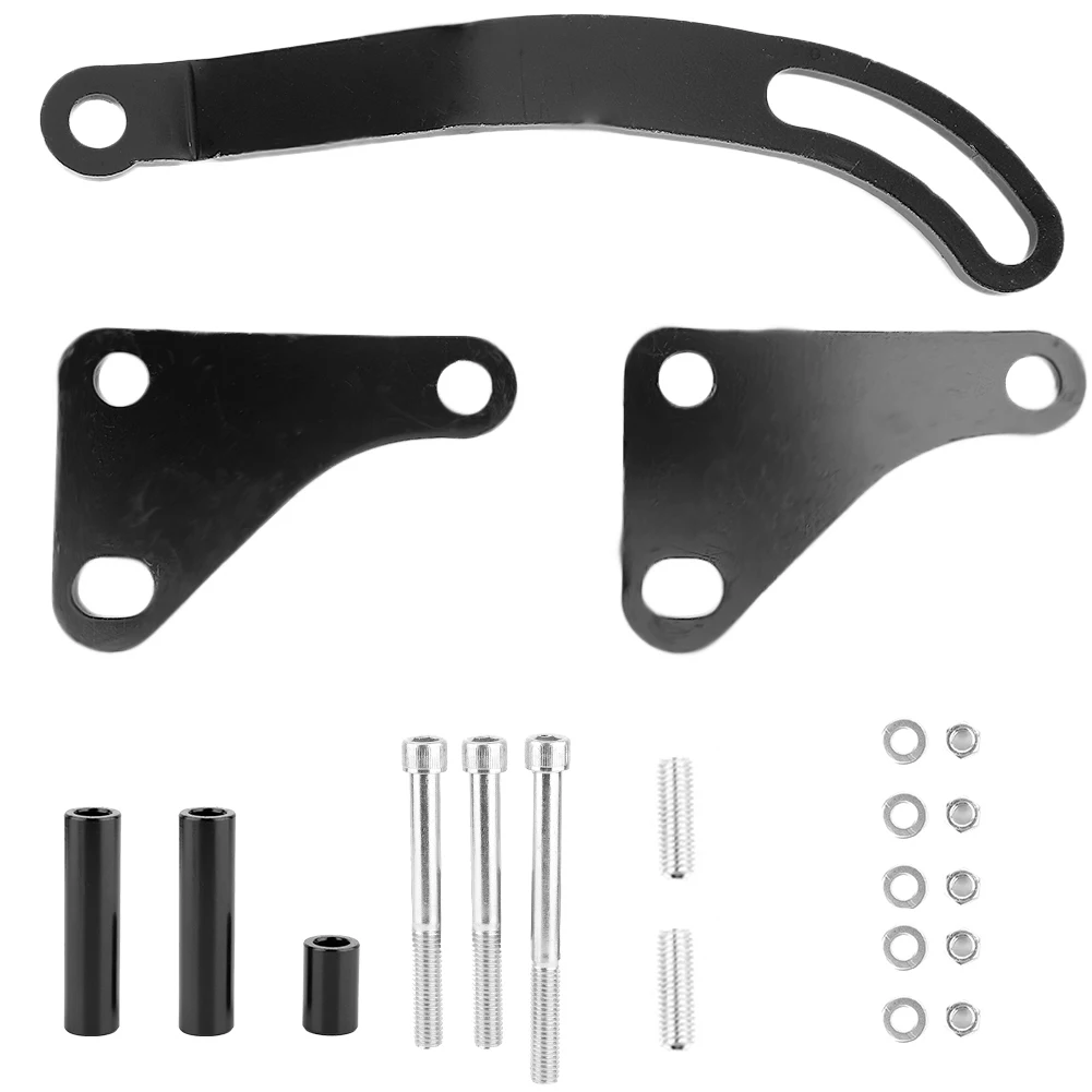 Black Steel Power Steering Pump Mounting Bracket for SB Chevy Engines 283 305 327 350 383 400
Black Steel Power Steering Pump Mounting Bracket for SB Chevy Engines 283 305 327 350 383 400
