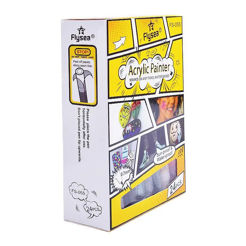 0.7mm Marker Paint Pen New 24 Color Acrylic Marker Pen Set Needle Tube Hook Line Pen Art Hand Account Graffiti Painting Supplies 
0.7mm Marker Paint Pen New 24 Color Acrylic Marker Pen Set Needle Tube Hook Line Pen Art Hand Account Graffiti Painting Supplies