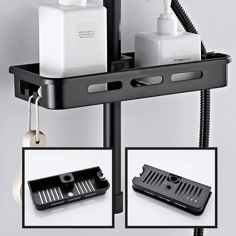 Shower Storage Holder Rack Organizer Bathroom Shelf Shampoo Tray Stand No Drilling Floating Shelf For Wall Household Item T9Y9 
Shower Storage Holder Rack Organizer Bathroom Shelf Shampoo Tray Stand No Drilling Floating Shelf For Wall Household Item T9Y9