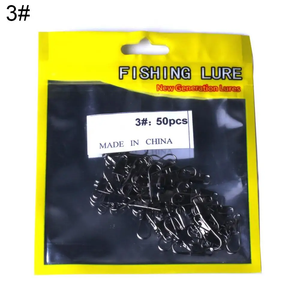 50%HOT 50 Pcs Fast-Lock Rolling Swivel Snap Bearing Fishing Connector Clasp Tackles
50%HOT 50 Pcs Fast-Lock Rolling Swivel Snap Bearing Fishing Connector Clasp Tackles