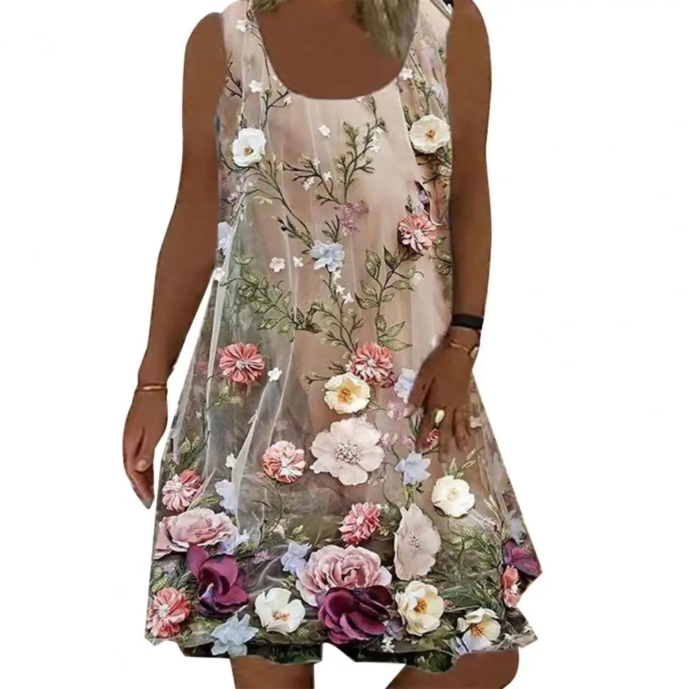 Women Vest Dress 2021 Floral Print Large Hem Women Mini Dress Sleeveless All Match Vintage Dress for Party
Women Vest Dress 2021 Floral Print Large Hem Women Mini Dress Sleeveless All Match Vintage Dress for Party
