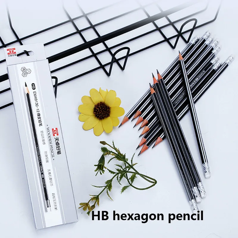 1 Box of 12 2B HB Rubber Pencil for Primary School Students Sketch Pencils Children's Hexagonal Pole Stationery Drawing Pencil
1 Box of 12 2B HB Rubber Pencil for Primary School Students Sketch Pencils Children's Hexagonal Pole Stationery Drawing Pencil