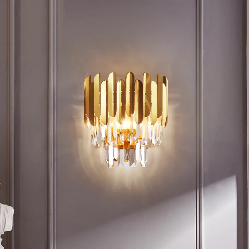 Nordic Luxury Copper Crystal LED Wall Lamps for Bedroom Light Fixture Bedside Living Room Hotel Decoration Aisle Wall Lights
Nordic Luxury Copper Crystal LED Wall Lamps for Bedroom Light Fixture Bedside Living Room Hotel Decoration Aisle Wall Lights